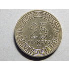 Экваториальная Гвинея 25 франков 1985г.