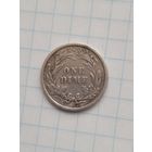 США, Barber дайм (10 центов) 1898 серебро