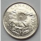 Канада 25 центов 2015 г. 100 лет стихотворению "На полях Фландрии"