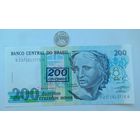 Werty71 Бразилия 200 Крузейро 100 Крузадо 1990 UNC банкнота