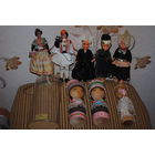 Ретро-СУВЕНИРНЫЕ-куклы No2 фирмы: "Марин" из Испании, - производства 50-60гг. Куклы *Marin - это мужские и женские персонажи, одетые в народные или исторические костюмы. Широкая улыбка, взгляд в сторо