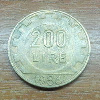 Италия 200 лир 1988