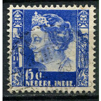 Нидерландская Индия - 1934/1937 - Королева Вильгельмина 15С - [Mi.215] - 1 марка. Гашеная.  (Лот 78EW)-T25P3