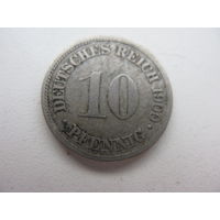 10 пфеннигов 1900  F