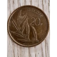 20 франков 1982. Бельгия