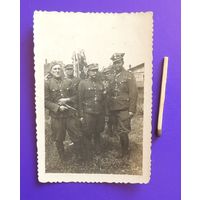 Фото "Польские жолнеры", офицеры, 6*9 см