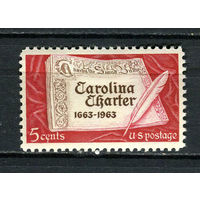 США - 1963 - Хартия Каролины - [Mi. 839] - полная серия - 1 марка. MH.  (Лот 47EF)-T7P8