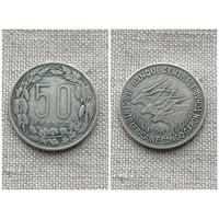 Африка Экваториальная  50 франков 1961 Габон Чад Конго ЦАР/FA