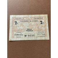 Новая Каледония 2 Франка 1942 г. , редкая