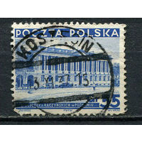 Польша - 1935/1937 - Библиотека Рачинского 55Gr - [Mi.309i] - 1 марка. Гашеная.  (Лот 54EO)-T7P9