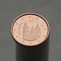 Испания 1 евроцент 2017 (3-ый тип)