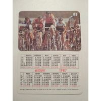 Карманный календарик. Советский спорт . 1987 год