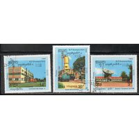 Связь Кампучия 1989 год серия из 3 марок