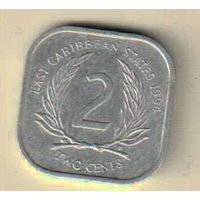 Восточные Карибы 2 цент 1994