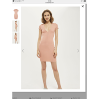 Topshop платье Plunge Tie Back Dress, размер M/L