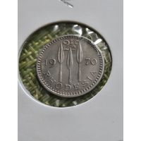 2-1/2 цента  ( 2,5 цента ) - Родезия - 1970 - KM#11