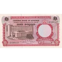 Нигерия 1 фунт образца 1967 года UNC p8