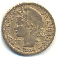 Того (подмандатная территория Франции). 1 франк 1924 г.