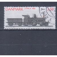 [406] Дания 1991. Техника.Паровоз. Гашеная марка.