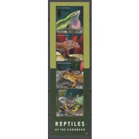 2014 Сент-Китс 1381-1384KL Рептилии / Ящерицы 11,00 евро