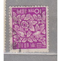 Японская культура флора цветы хризантемы Япония  1948 год ? лот 1
