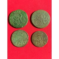 1 грош 1767, 1768 г.г. 1/2 гроша 1767, 1768 г.г. С рубля, без м.ц. См. др. мои лоты.