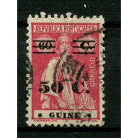 Португальские колонии - Гвинея - 1931 - Надпечатка нового номинала 50C вместо 60C - [Mi.201] - 1 марка. Гашеная.  (Лот 152BE)