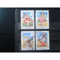 Англия 1994 100 лет британским почтовым карточкам Михель-4,4 евро гаш