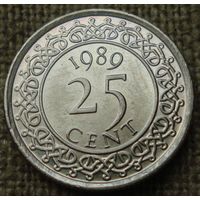 25 центов 1989 Суринам