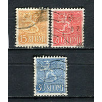 Финляндия - 1956 - Герб - [Mi. 458-460] - полная серия - 3 марки. Гашеные.  (Лот 64EO)-T7P9