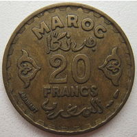 Марокко 20 франков 1952 г.