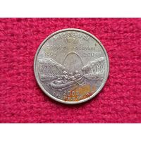 25 центов (квотер) 2003 г. D, США, Миссури
