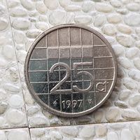 25 центов 1997 года Нидерланды. Королева Беатрис.