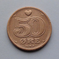 Дания 50 эре. 1989