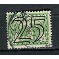 Нидерланды - 1940 - Цифры. Надпечатка нового номинала 25С на 3С - [Mi.365] - 1 марка. Гашеная.  (Лот 35DX)-T2P24