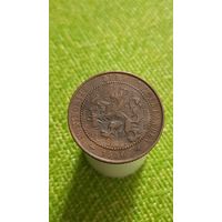 Нидерланды 2 1/2 цента 1906 г ( 4 года тиража  , этот последний , сохран )