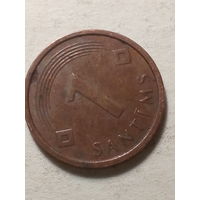 1 сантима Латвия 2005