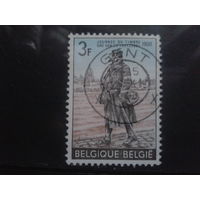 Бельгия 1968 День марки, фельдкурьер 1 мировой войны