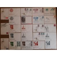 Сборный лот конвертов Литвы, Латвии, Эстонии 1990-91гг. 43шт одним лотом.