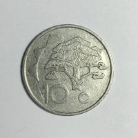 Намибия 10 центов, 1993