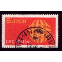 1 марка 1970 год Италия Европа Септ 1309