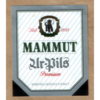 Этикетка пива Mammut Германия Е599