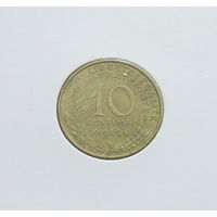 Франция 10 сантимов 1969 в холдере