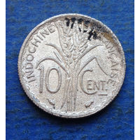 Французский Индокитай 10 центов 1939 немагнитная