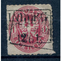 Королевство Пруссия - 1861г. - герб, 1 Sgr - 1 марка - гашёная. Без МЦ!