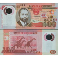 Мозамбик  100 метикал  2011 год  UNC  (полимер)