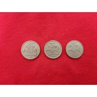 10 центов 1997, 2007 год Литва