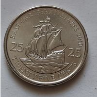 25 центов 2010 г. Восточные Карибы