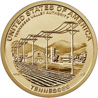 США 1 доллар, 2022 D Администрация долины реки Теннесси UNC