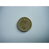 Британия 1 фунт 1989г.